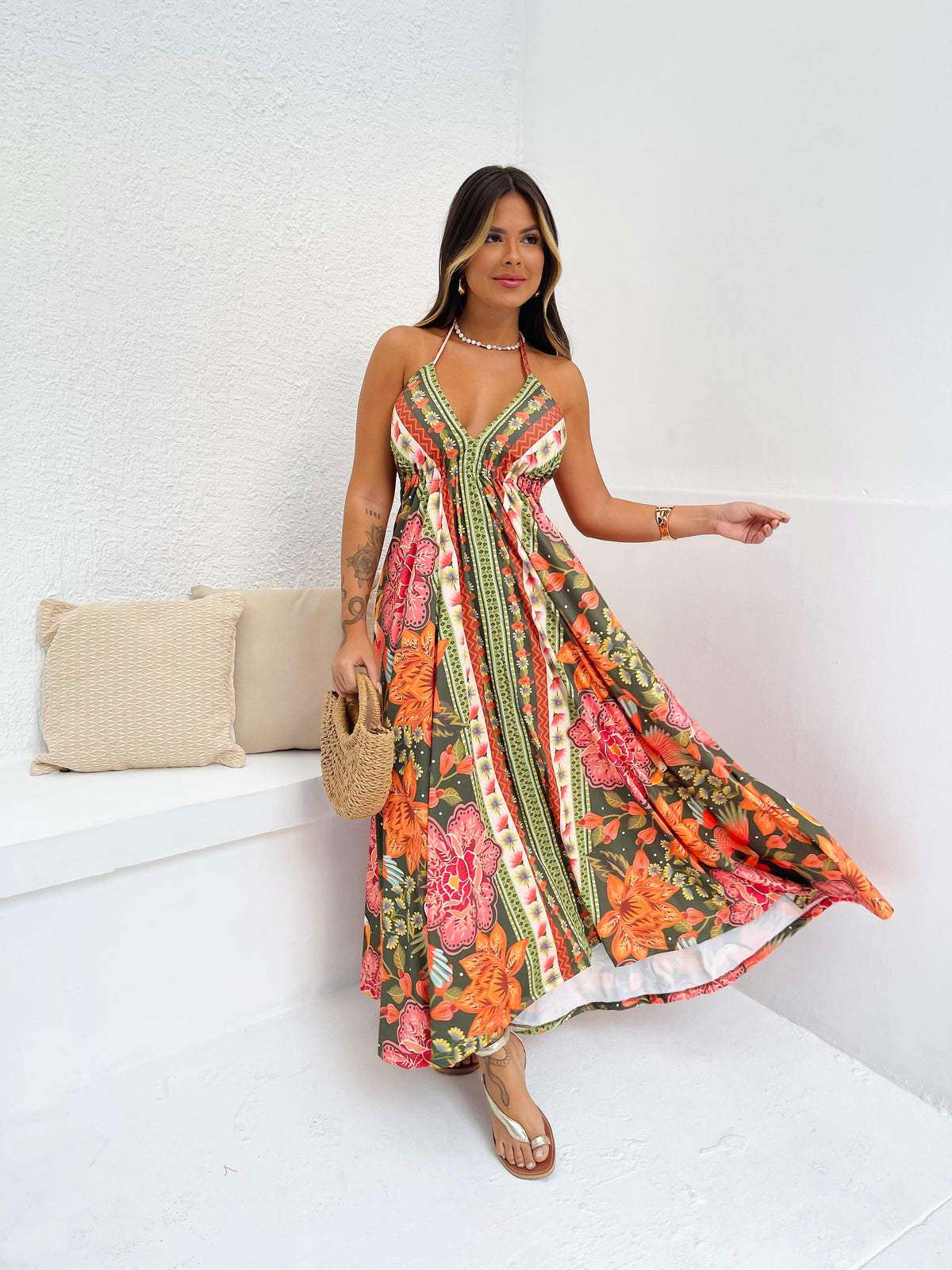 Vestido Longo Bela Jardim Botanico