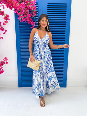 Vestido Bela Longo Brisa Oceânica